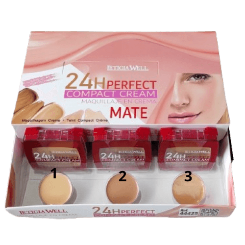 Maquillaje Compacto 24h Perfect - Leticia Well